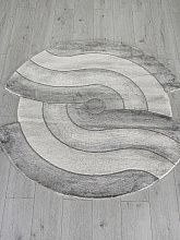 Круглый ковер в гостиную SAFIR 00836G GREY / GREY Круг