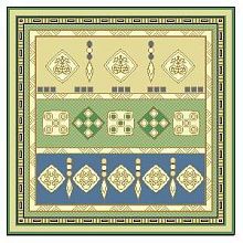 Овальный ковер Эпос Якутии-2