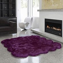 Овчина высокоплотная (накидка/ковер Bowron) ВОСЬМЕРНАЯ фуксия