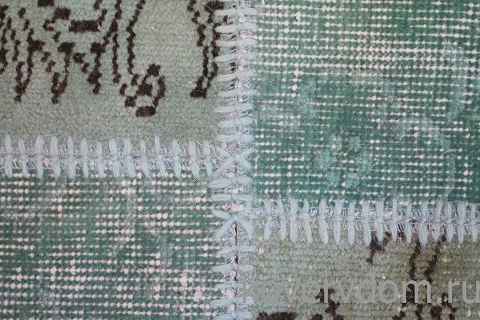 Винтажный ковер 100% шерсть пэчворк R-8900