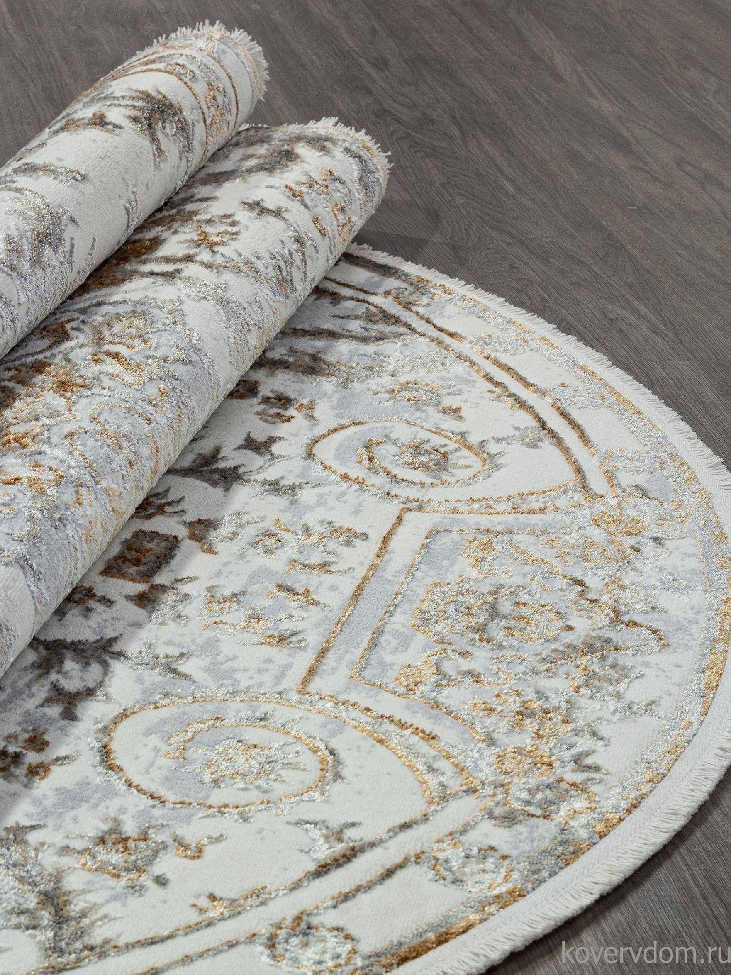 Ковер SAHARA-A 00765A GOLD FDY / CREAM HB Овал