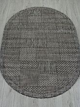 Пушистый ковер KAIR S148 DARK GRAY Овал