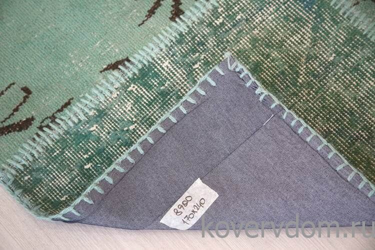 Винтажный ковер 100% шерсть пэчворк R-8900