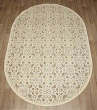 Овальный рельефный ковер Бельгийский обычный ворс из вискозы GENOVA 38036 6565 90 ОВАЛ