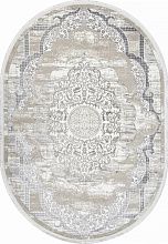 Ковер ALFANI-A Q018A GREY FDY / CREAM SHRINK Овал