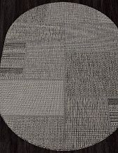 Ковер-циновка KAIR-A S139 BLACK-GRAY Овал