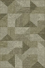 Ковер с геометрическим рисунком из вискозы Livante 27237 7474