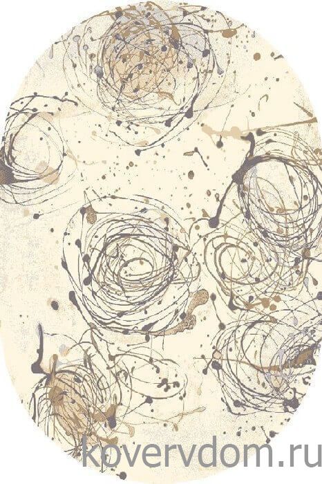 Ковер  ALABASTER Kianta W linen ОВАЛ