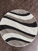 Ворсистый ковер бежевый PLATINUM T617 BEIGE Круг