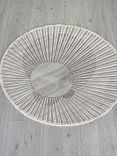 Круглый ковер в гостиную SAFIR 00837G GREY / GREY Круг