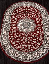 Классический ковер красный GAVANA D412 RED Овал