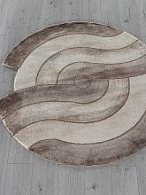 Круглый ковер в гостиную SAFIR 00836A BROWN / BROWN Круг