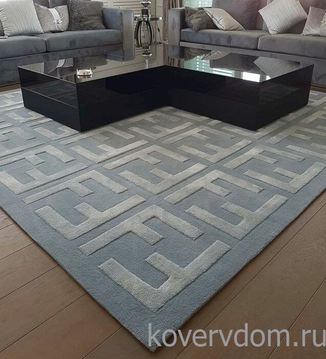 Ковер ручной работы FENDI-3 grey