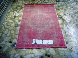 Ковер красный ручной работы Vintage Look at Me C-112