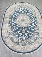 Ковер DELINA A050B D.BLUE / CREAM Овал