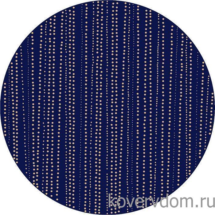 Ковер Абстракция 40174-38 КРУГ темно-синий 