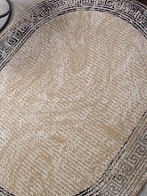 Овальный ковер обычный ворс PRAGA 06022A TOZ GRI / NAVY Овал