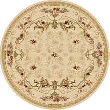Круглый ковер из шерсти шерстяной Floare ROCAILLE 315-61569 КРУГ