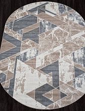 Овальный ковер голубой SIERRA F354 BEIGE-BLUE Овал