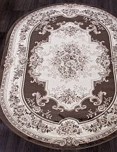 Овальный ковер VALENCIA DELUXE 4015 КОРИЧНЕВЫЙ / BROWN Овал