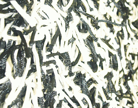 Круглый ковер белый длинноворсовый Шегги TW black-white КРУГ/ОВАЛ