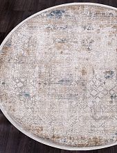 Ковер ALLURES 12025 CREAM / BLUE Круг
