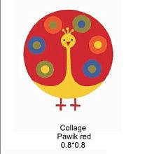 Ковер из шерсти забавный Павлин