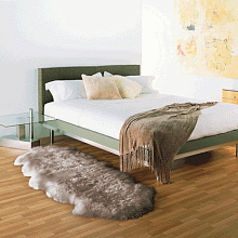 Овчина высокоплотная (накидка/ковер Bowron) ДВОЙНАЯ сумерки