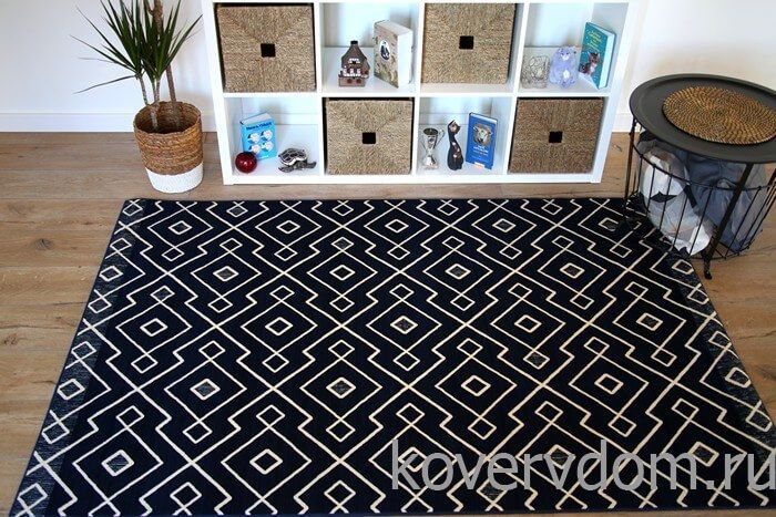 Ковер PTT Sorona SCANDINAVIAN 6014 navy blue