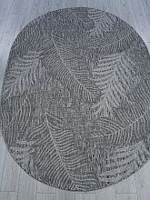 Пушистый ковер KAIR S132 DARK GRAY Овал