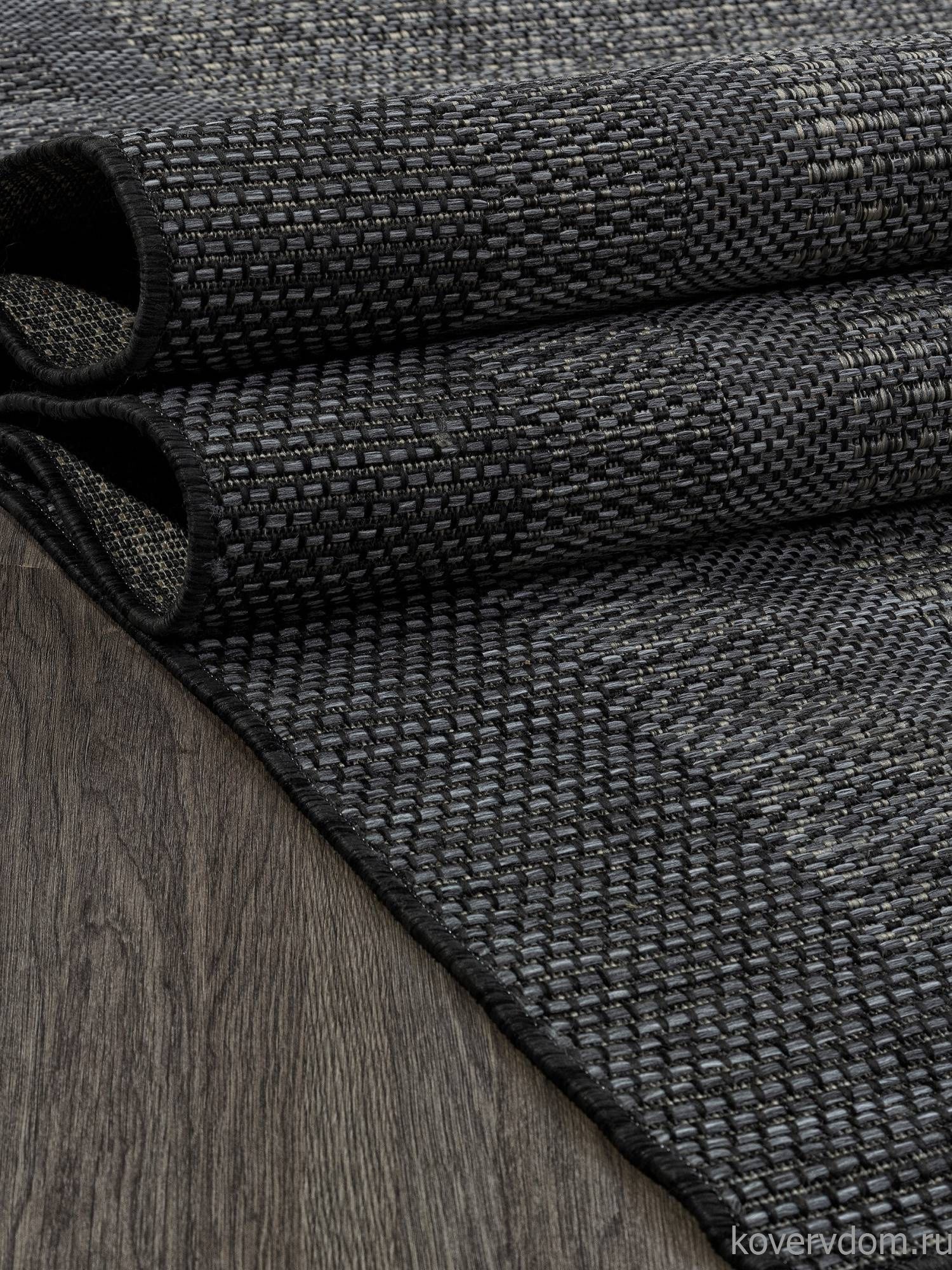 Ковер-циновка INDIGO S117 D.GRAY-BLACK