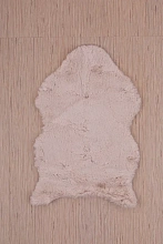 Ковер нестандартной формы из искусственного меха Krolik 1000A T2408_BEIGE шкура