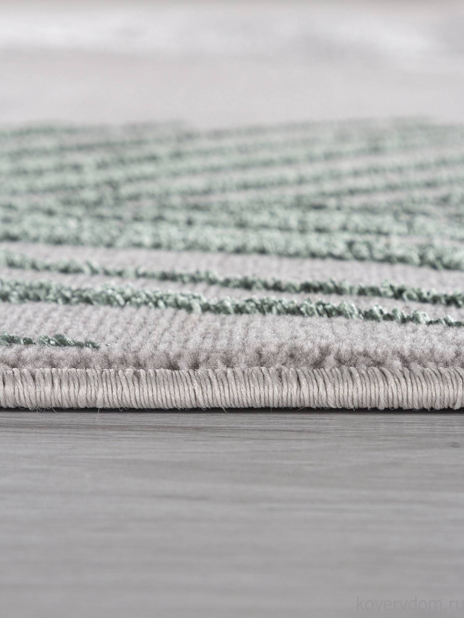 Ковер LIMAN-A F167 GRAY-D.GREEN Овал