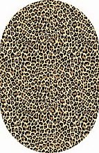 Ковер с леопардом VALENCIA D108 BEIGE MP ОВАЛ
