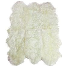 Мягкий овчина Новозеландская  6-ти шкурная белая