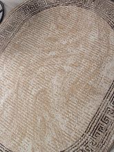 Овальный ковер обычный ворс PRAGA 06022A TOZ GRI / BROWN Овал