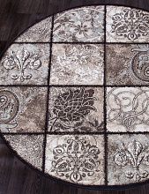 Ковер из России VALENCIA DELUXE D328 BROWN Круг