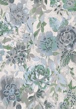 Ковер из вискозы и хлопка с цветами ROYAL PALACE 2020 R 17006 6767