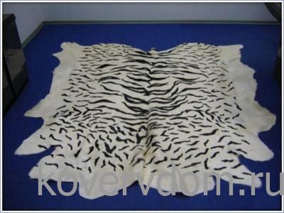 Ковер-шкура Тигр Уссурийский  черно-белый