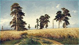 Ковер картина пейзажный РОЖЬ