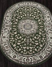 Абстрактный ковер GAVANA D412 GREEN Овал