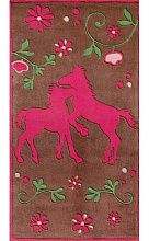 Ковер из Германии детский ручной работы Ki You Лошадки PF-102-01