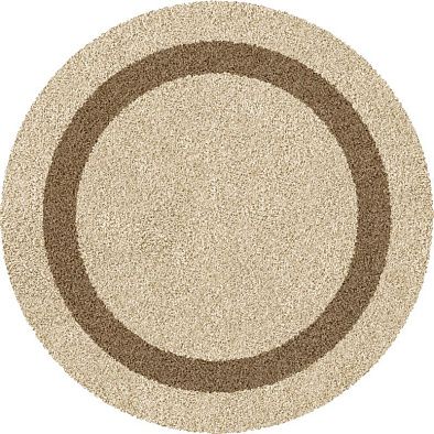 Ковер фризе JAZZY LOCO vanilla  КРУГ 