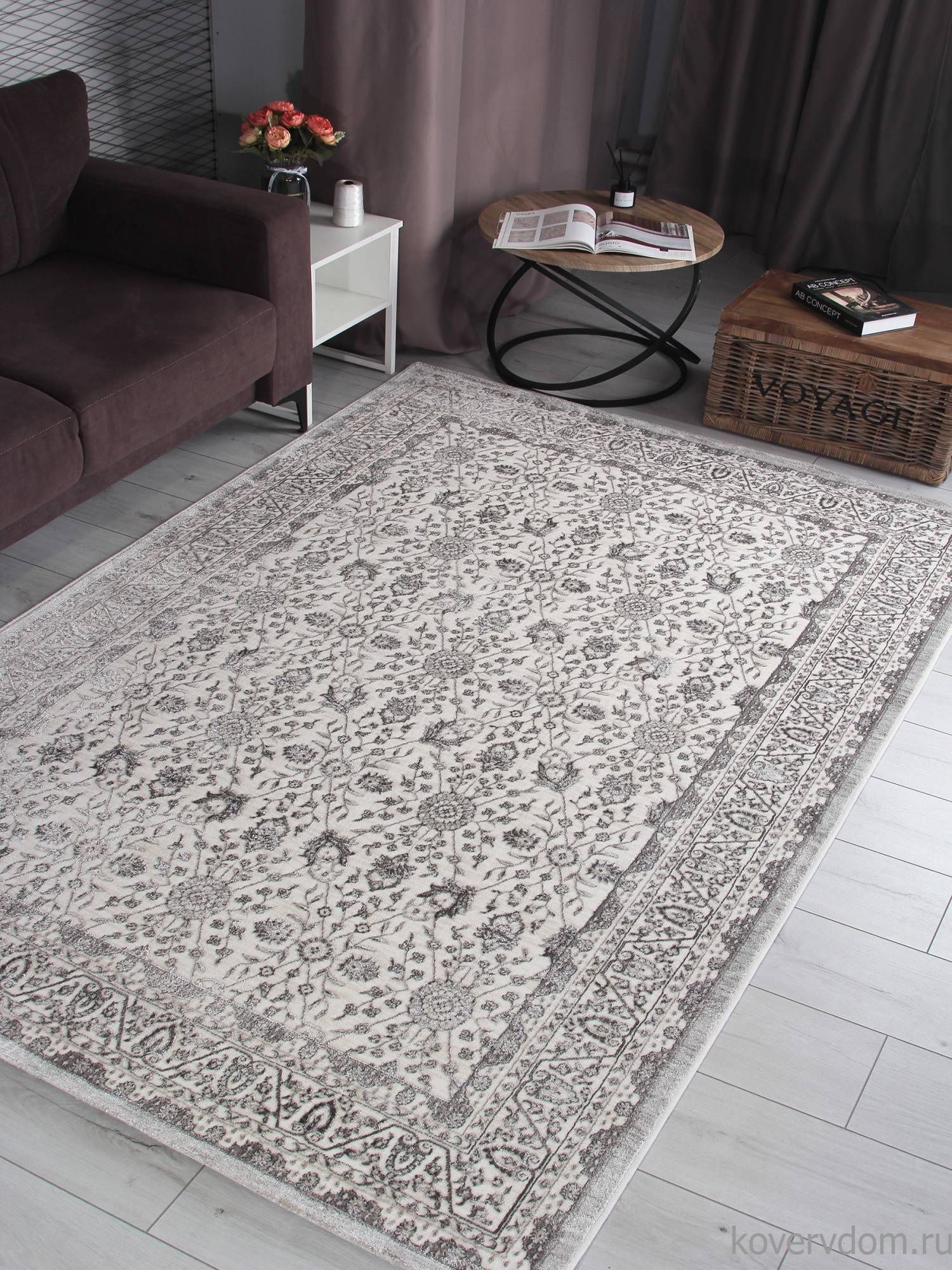 Ковер LILY 5258B S.WHITE / P.CREAM