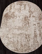 Ковер бежевый SIESTA-A M027A WHITE / BONE Овал