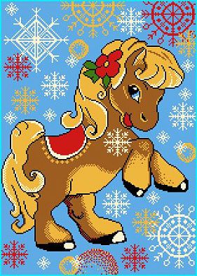 Комплект новогодних сувенирных ковриков 3 штуки 91084