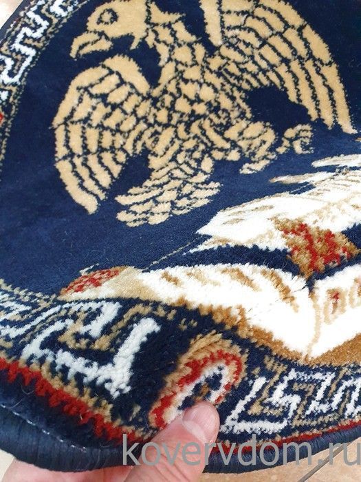 Ковер ОРЛЕЦ в храм круглый темно-синий 