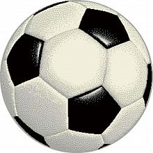 Овальный ковер для детей Футбольный Мяч MANGO 11198-190 круг