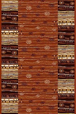 Ковровая дорожка Optimal Arne brick red