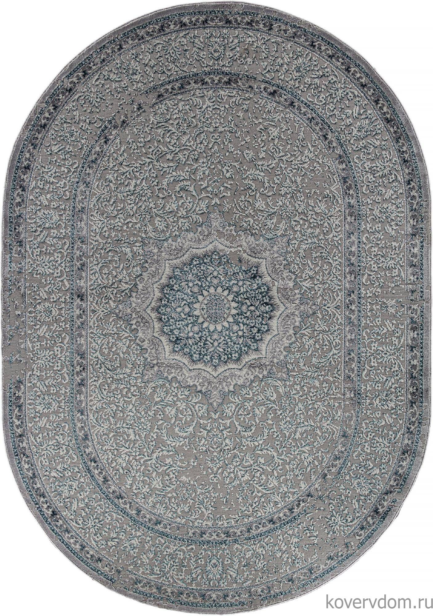 Ковер PALERMO F294 GRAY Овал